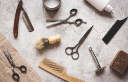 Barber shop equipment, tools and products