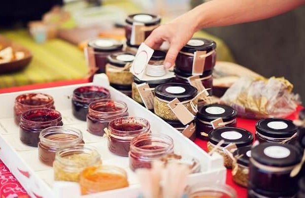 Jam market stall