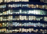 windows of Skyscraper Business Office, Corporate building in London City, England, UK